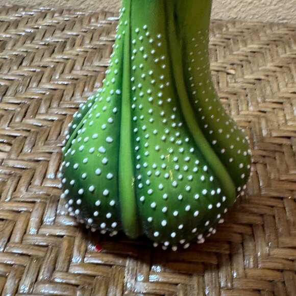 Blue Sky J. McCall Handcrafted  Decorative Vase Floral Green And Yellow - Picture 3 of 9